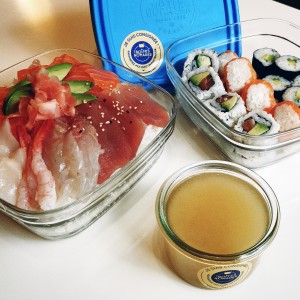Ile de Sushi utilise Les boites Nomades pour vos plats à emporter Zéro Déchet