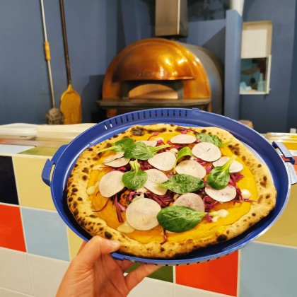 Photo de Pizzéria Agapè, membre de Bout à Bout, réseau de réemploi des bouteilles en verre en Pays de la Loire